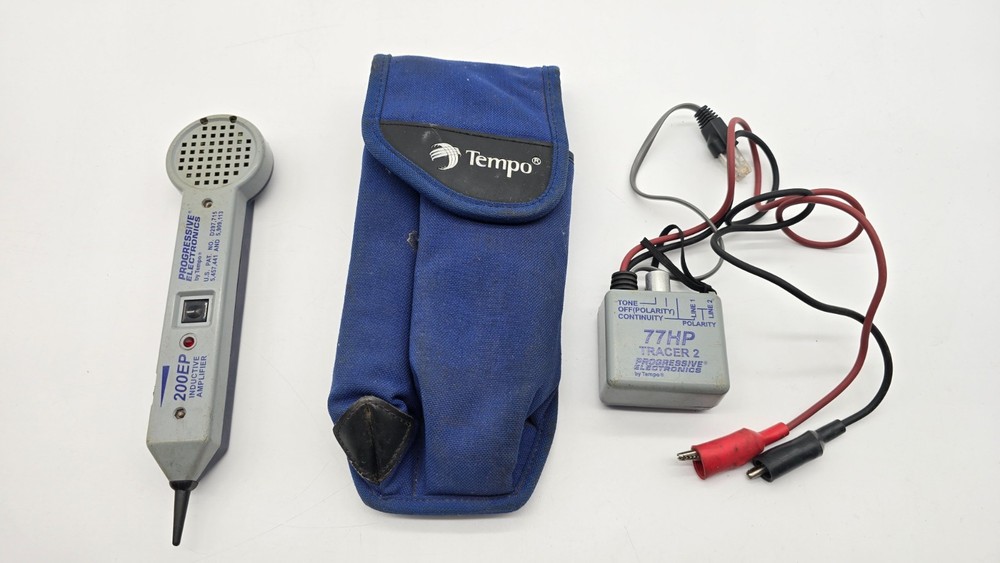 Progressive Electronics Tempo 200EP Probe Inductive Amplifier 77HP Tracer Case