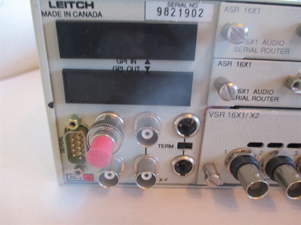 Leitch 16X1p Pro Video Switch Router Control Studio Panel Professional RackMount