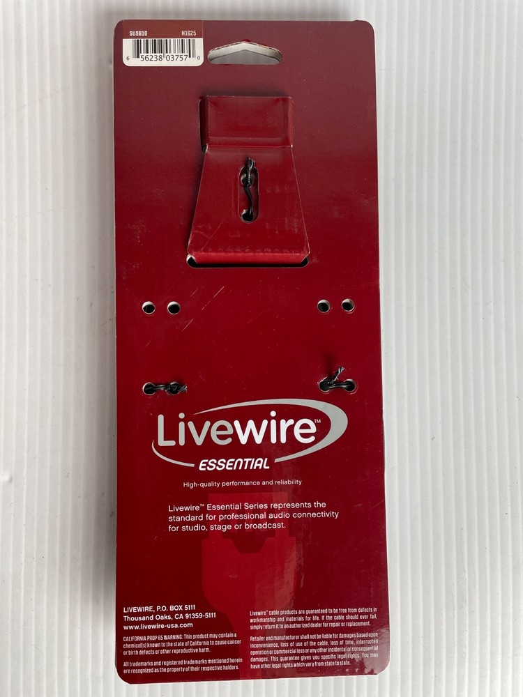 Livewire Essential USB 2.0 Data Cable 10 ft. Professional Audio, Stage