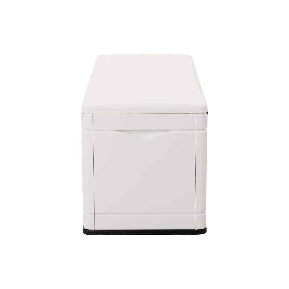 Resin Marine Dock Box Weather-Resistant with Handles and Lid Durable 130 Gal.