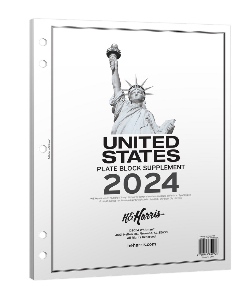 H.E. Harris 2024 U.S. Plate Block Supplement