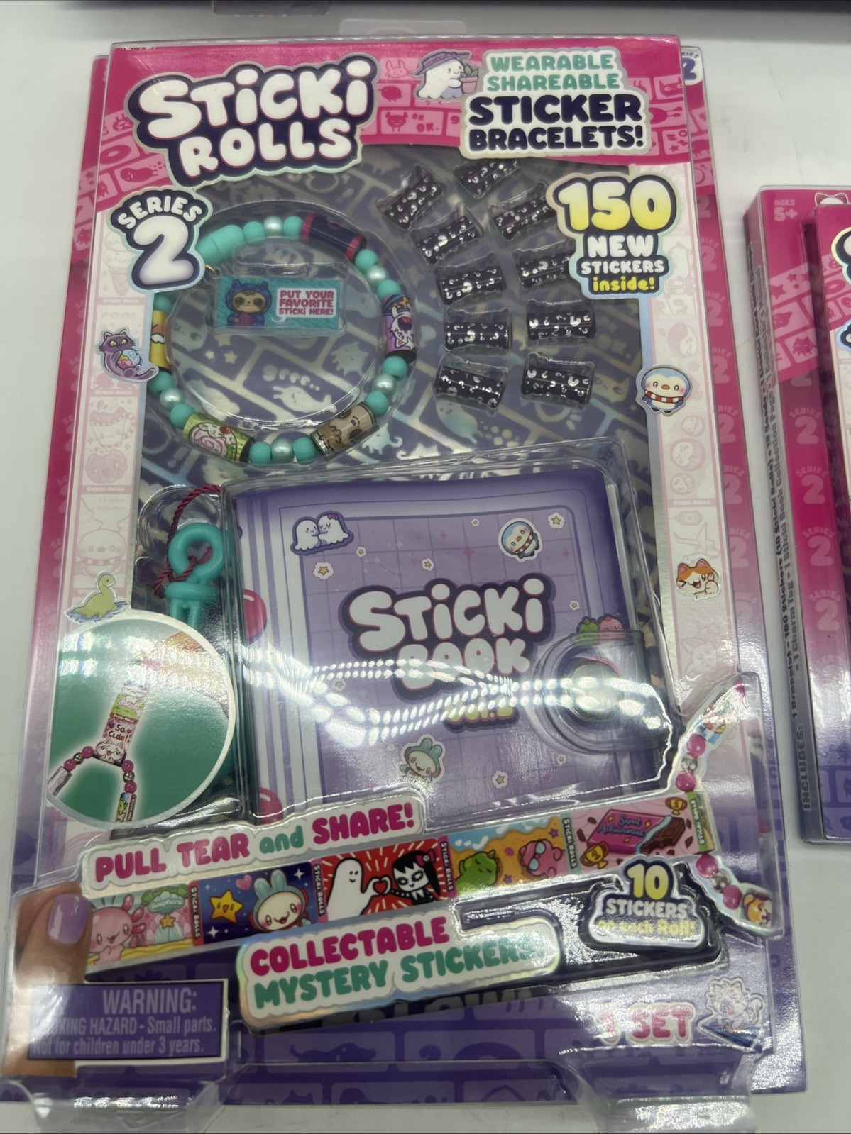 Sticki Rolls Series 2 Wearable Sharable Stickers (600ct) Bracelets Sets FreeS&H