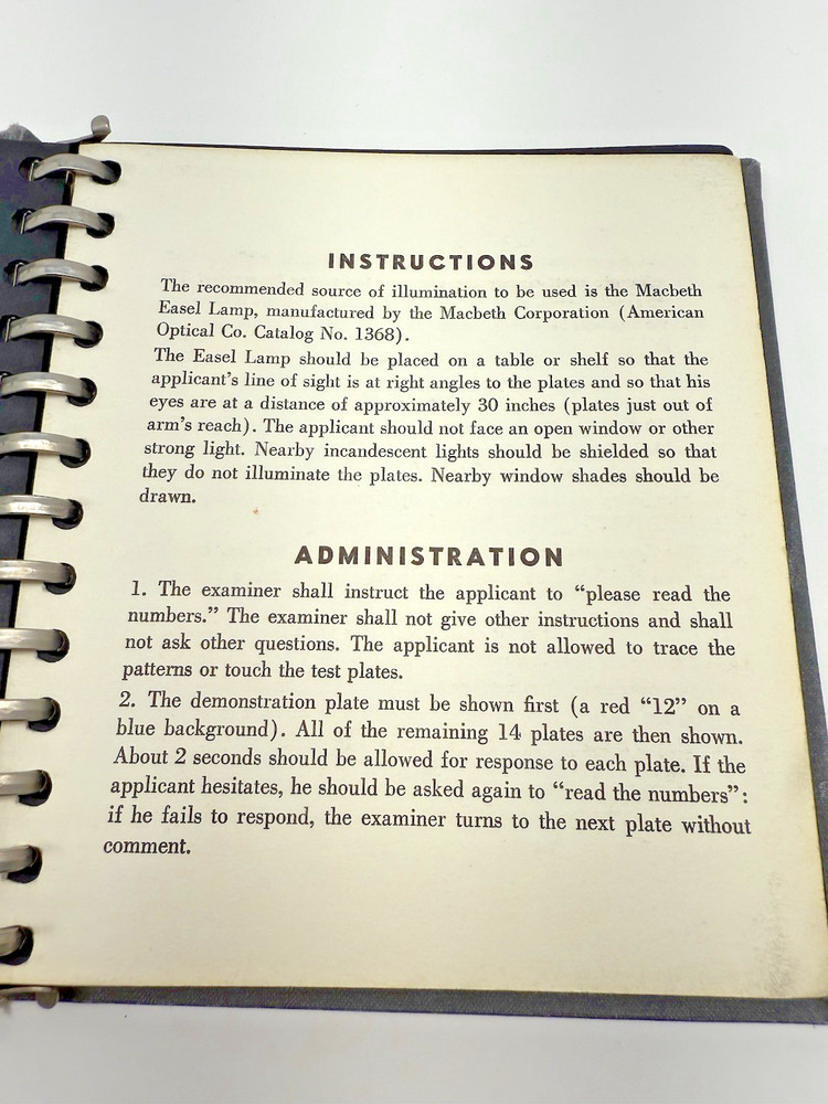 Pseudo-IsoChromatic Plates for Testing Color Perception 1965 Beck