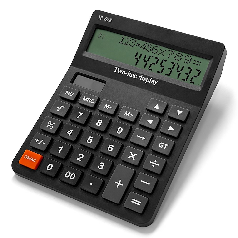 Large Display Desktop Calculator, 4 Function Basic Calculator with Big Buttons f