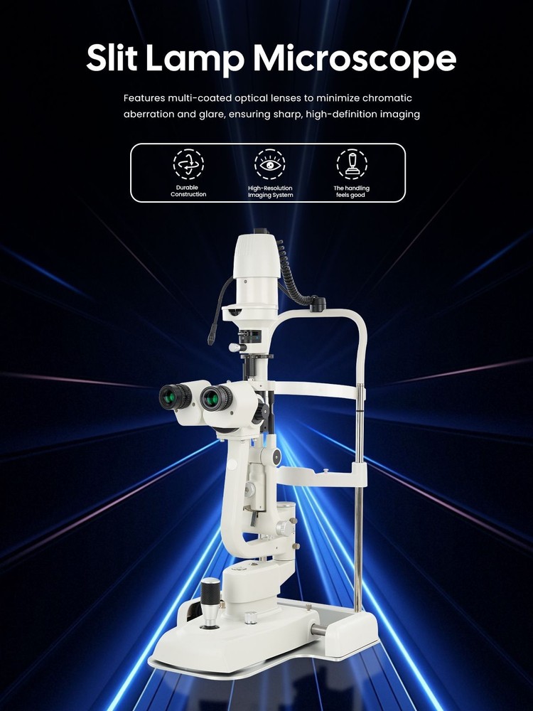 Five Magnifications Ophthalmology Slit Lamp Optometry Microscope