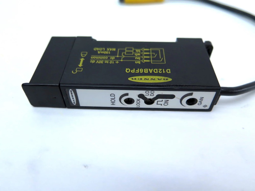 Banner D12DAB6FPQ Plastic Fiber Optic Input