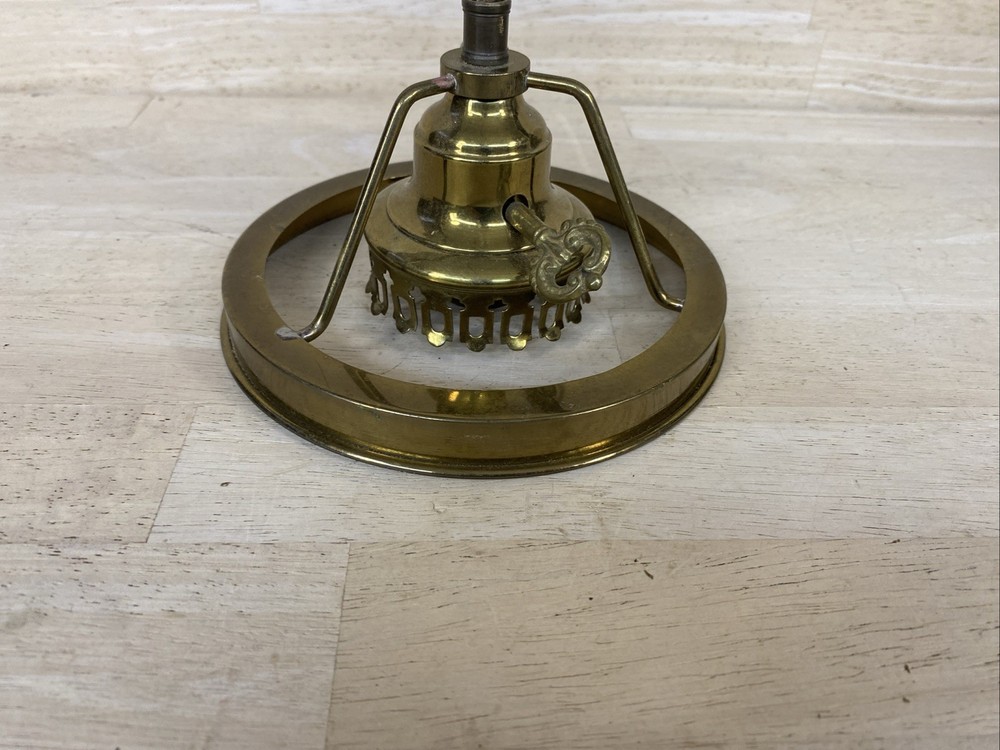 Vintage lampshade holder 6" socket part GWTW 3" HURRICANE Solid Brass
