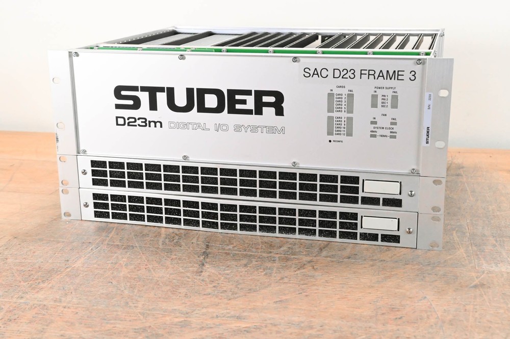 Studer D23m I/O System w/ A-Link HD Card, Fan Module, and Filter Module CG01BZN