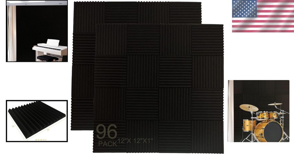 Sound Absorbing Panels for Studios 96 Pack