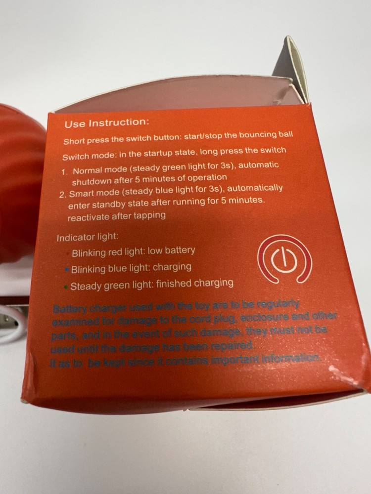 2pk Interactive Automatic Bouncing Ball For dogs Smart Vibrating Toy 2.2 inch