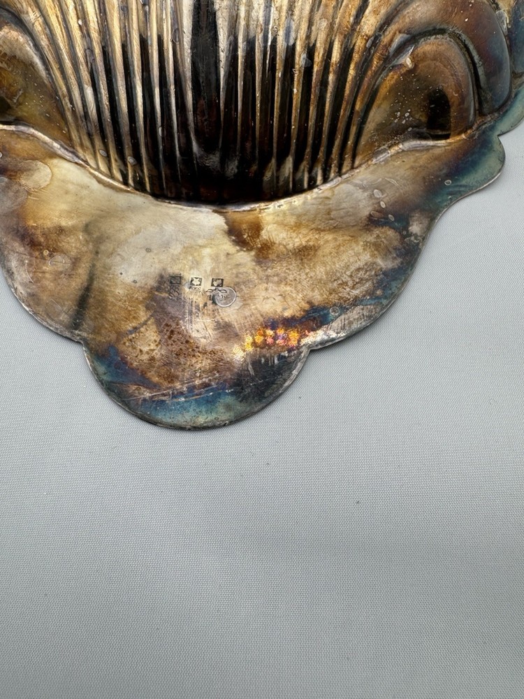 Silver Shell Server Needs Polish Vintage