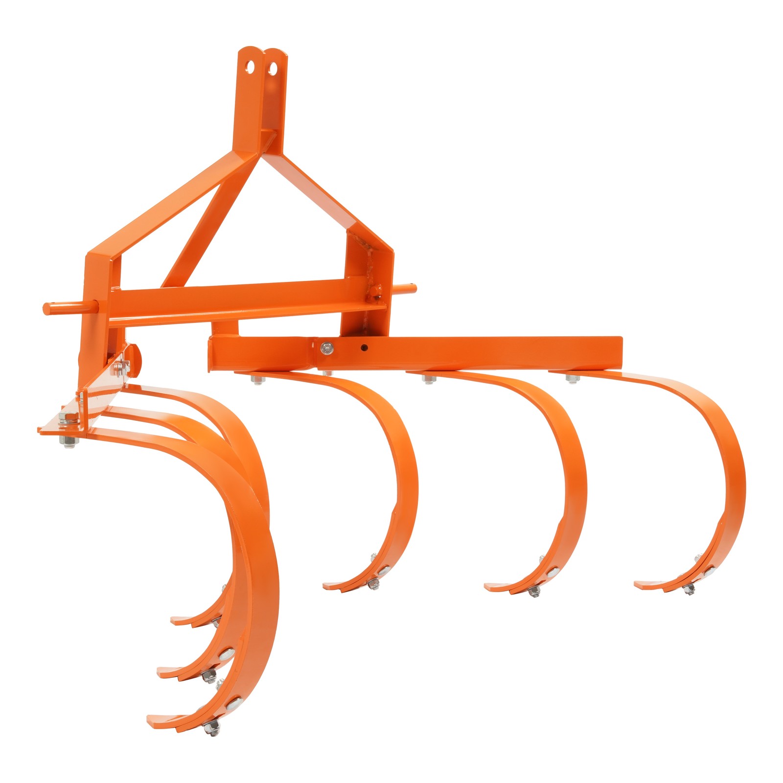 Category 1&3 Point Quick Hitch Cultivator w/ 6 Spring Steel Shanks Tow bebhind