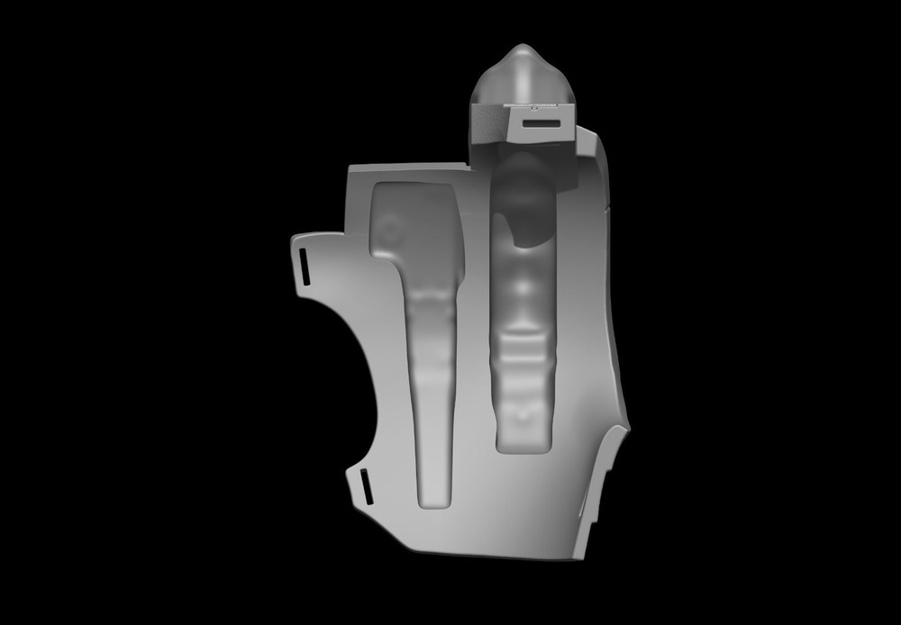 Predator Armor Bust Scale 1:1 File STL-OBJ For 3D Printing