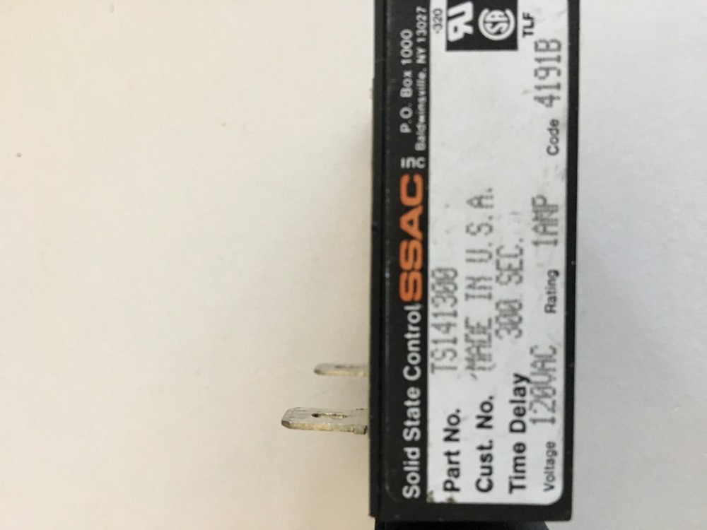 SSAC Inc. Solid State Control TS141300 Time Delay Relay 300s