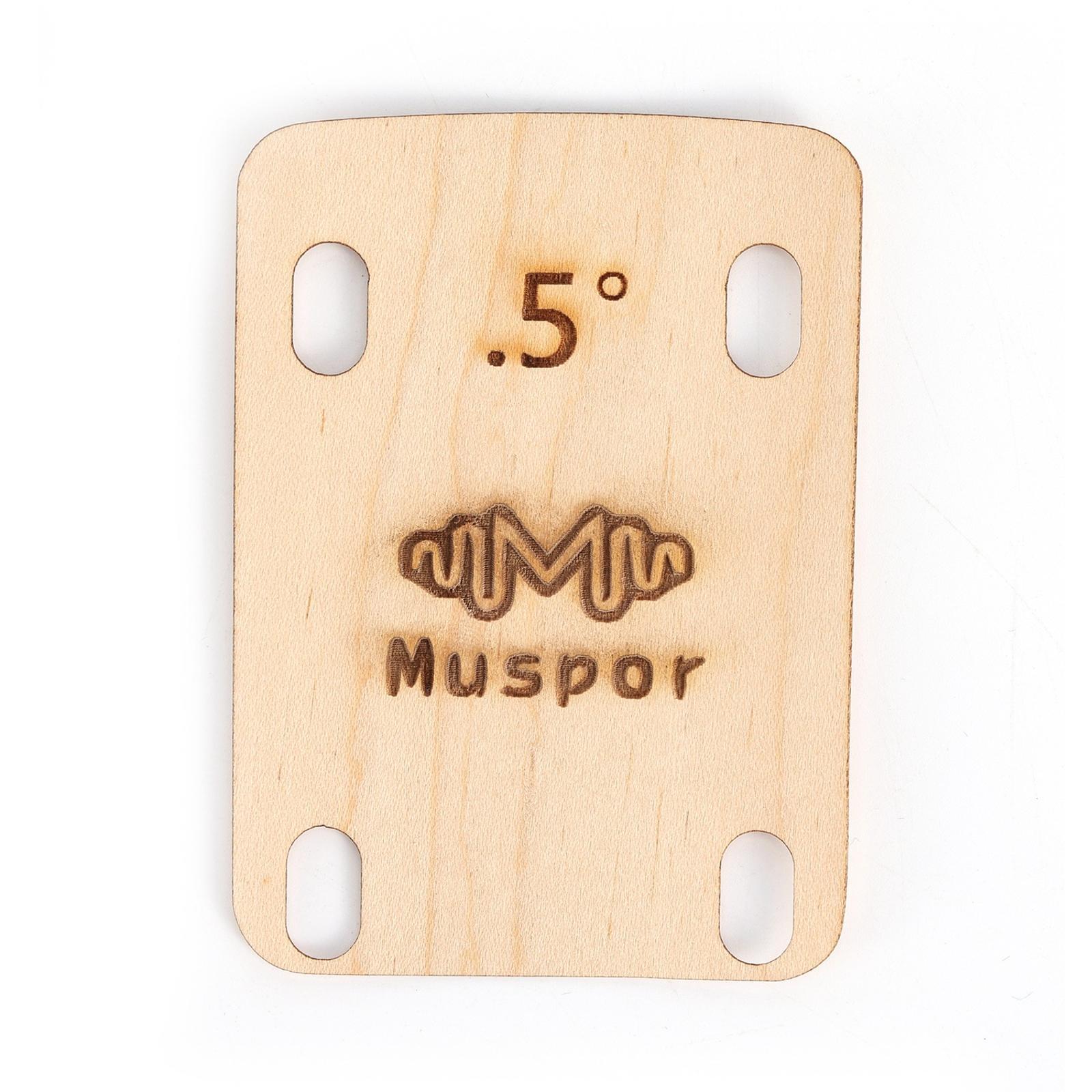 0.25-degree 0.5-degree 1-degree taper Neck Shims for Guitar, Shaped, Set of 3 e