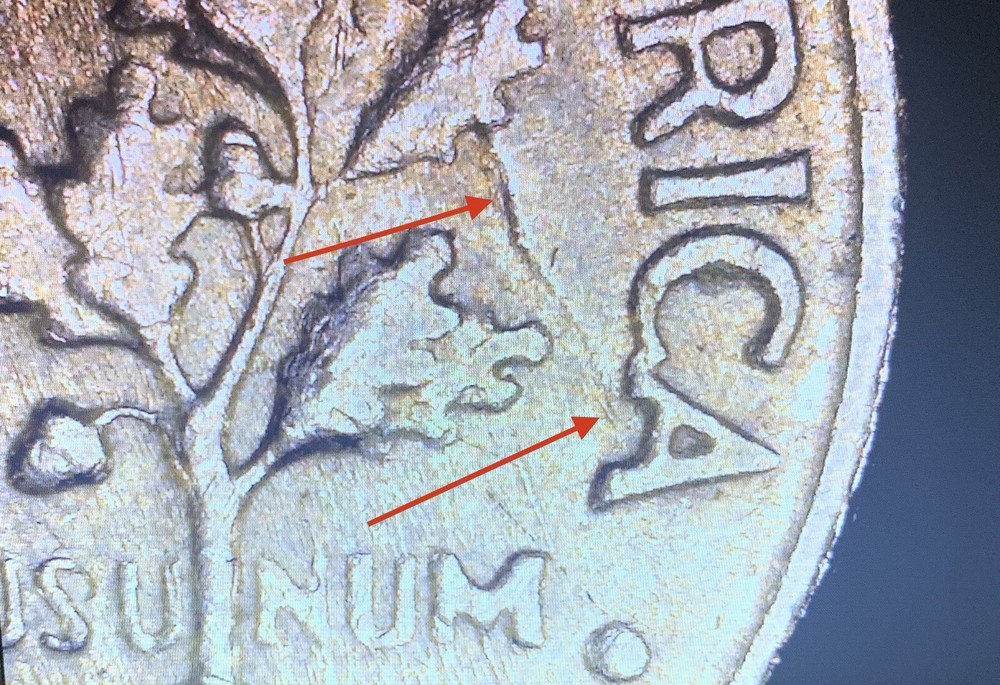 1966 Roosevelt dime no mint mark, Distorted Lettering/errors Thru Out The Coin