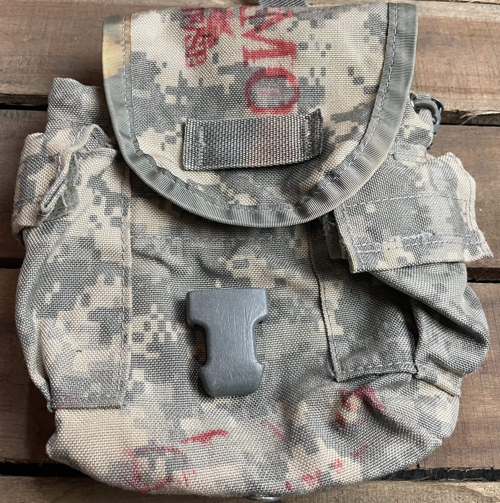US Military Surplus 1 Quart Canteen Pouch, General Purpose, Set of 2, ACU, MOLLE