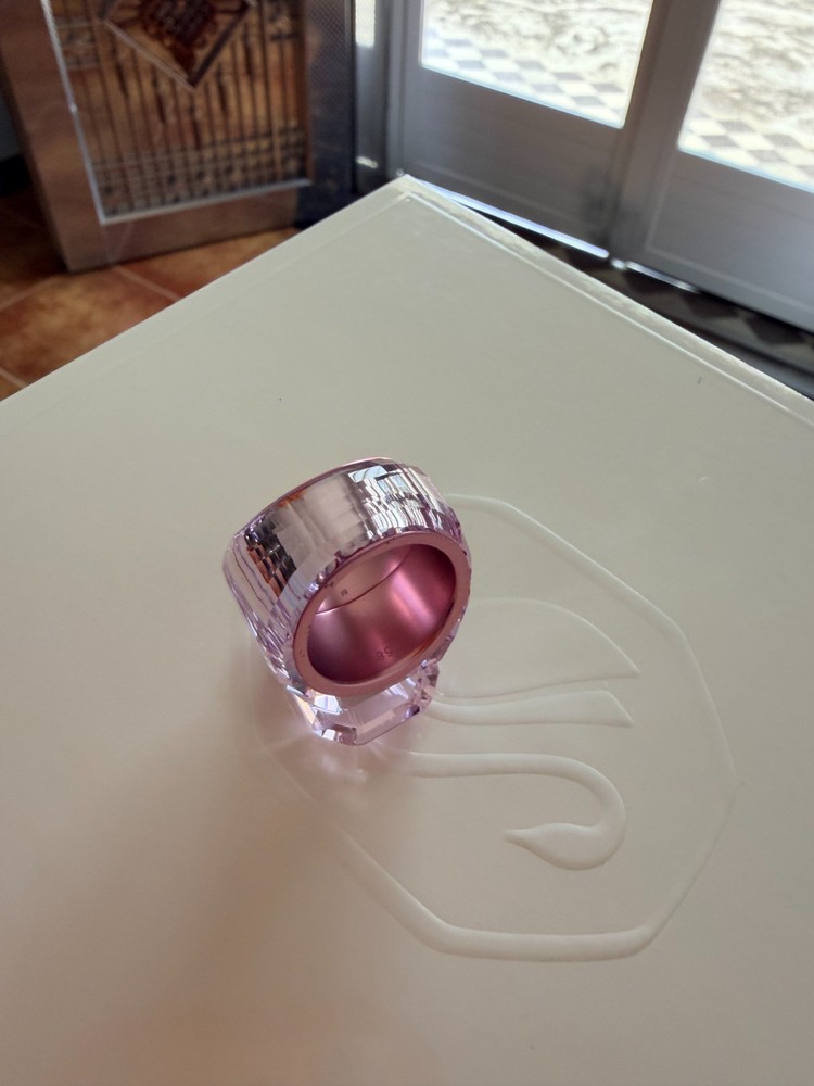 Swarovski Lucent Cocktail Ring, Pink, Size 58