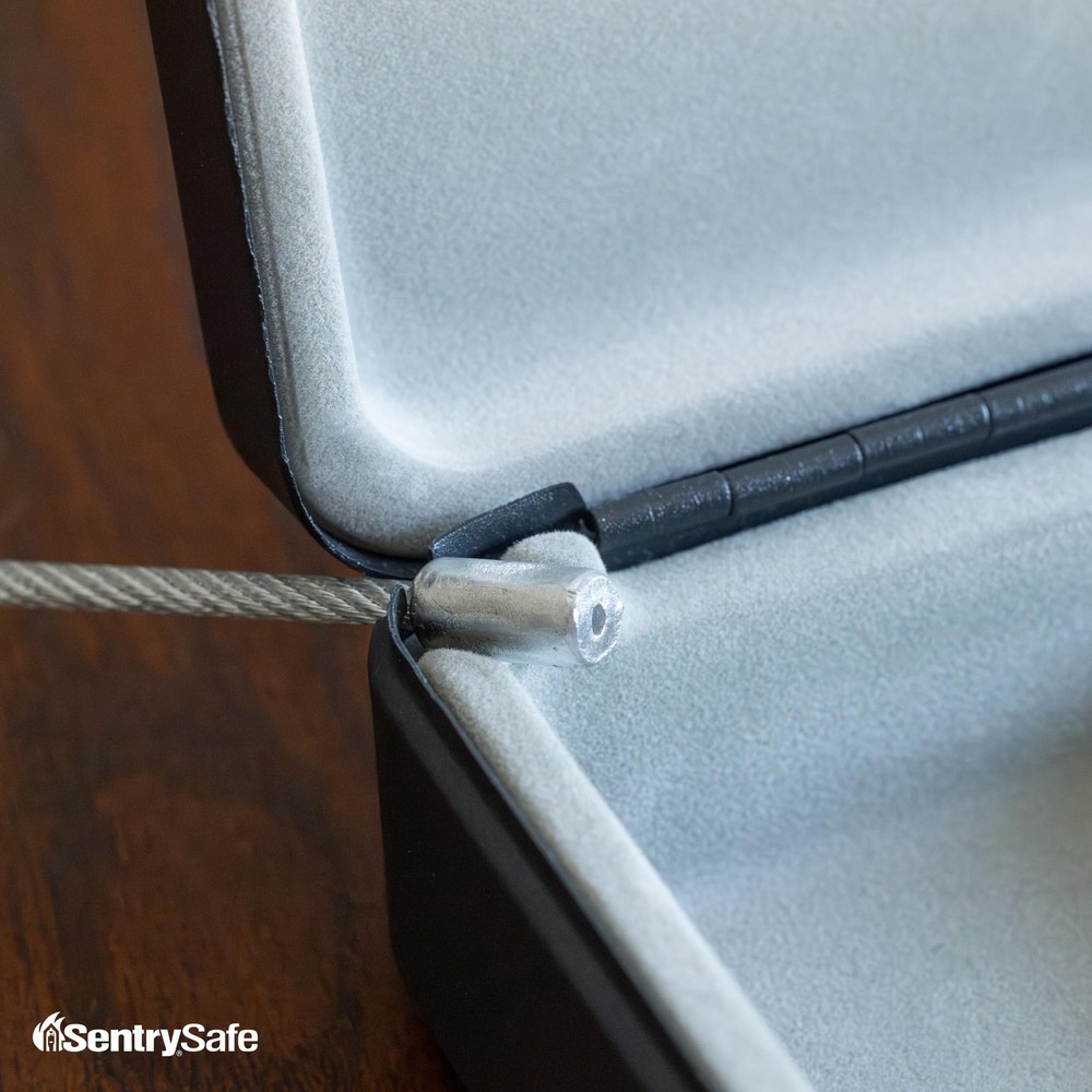 SentrySafe Mini Safe is a Lock Box with Key Lock for Office or Dorm that Secures