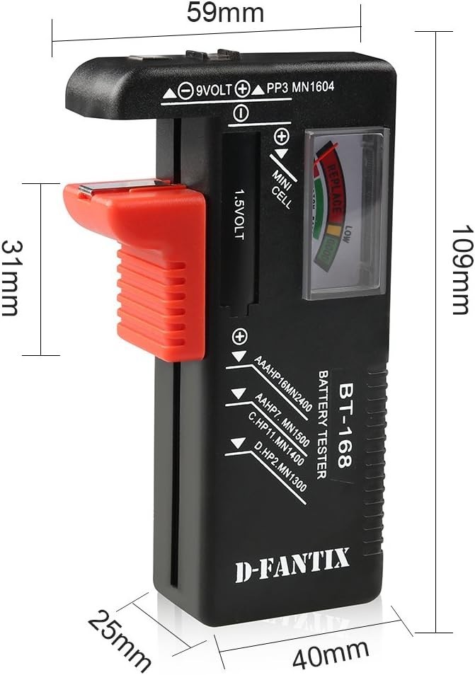Battery Checker Model BT-168 - Quick Status Indicator for All Battery Types
