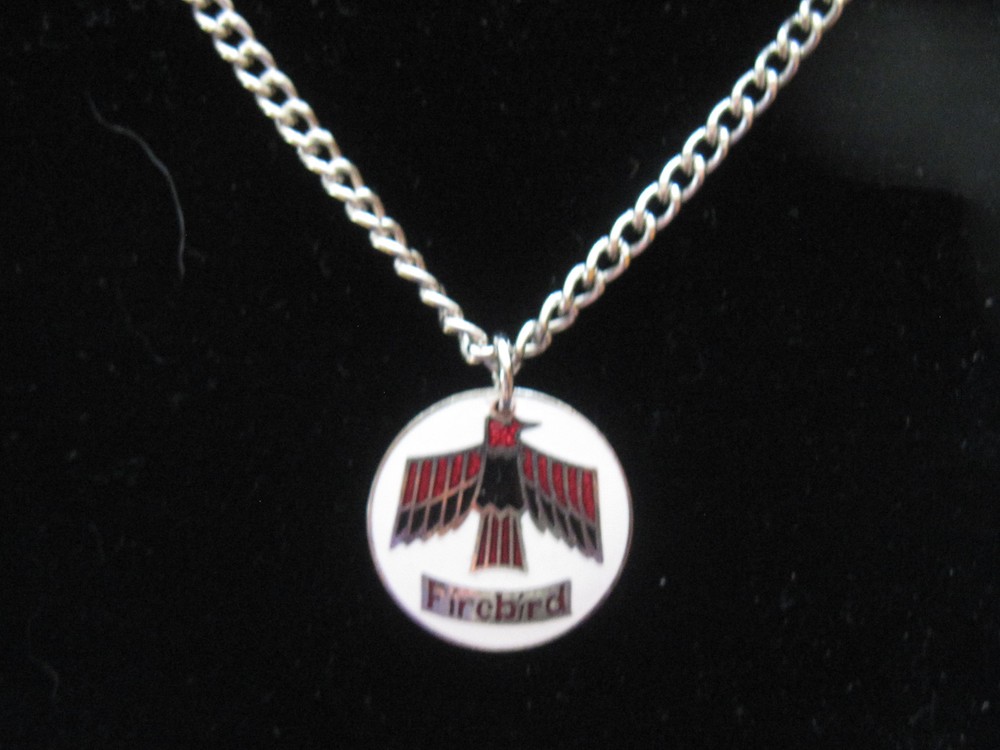 FIREBIRD in circle - Necklace , charm GIFT BOXED