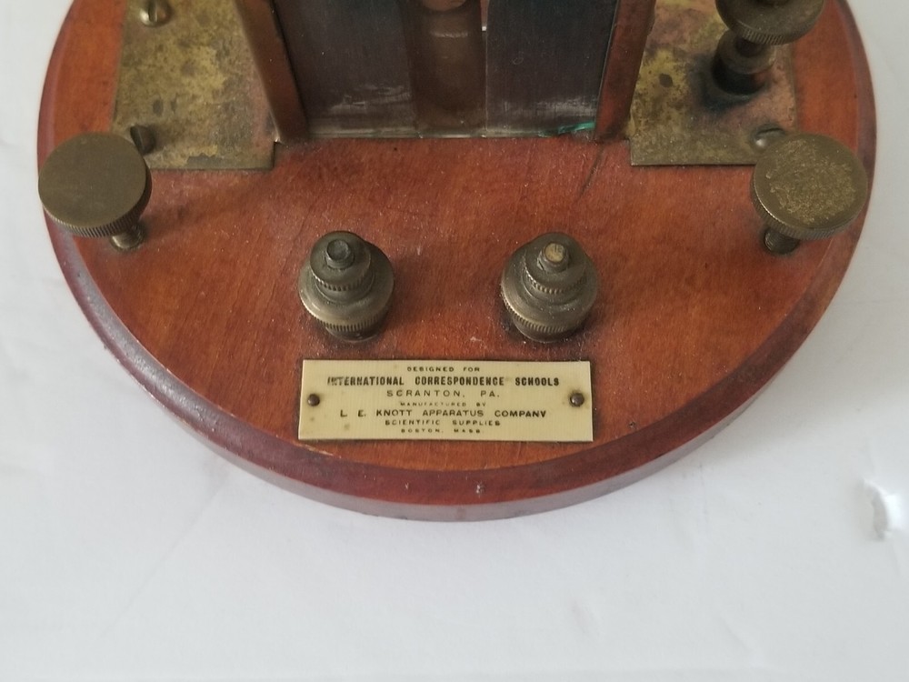 Antique Measuring Instrument L.E. Knott Apparatus Co. Galvanometer