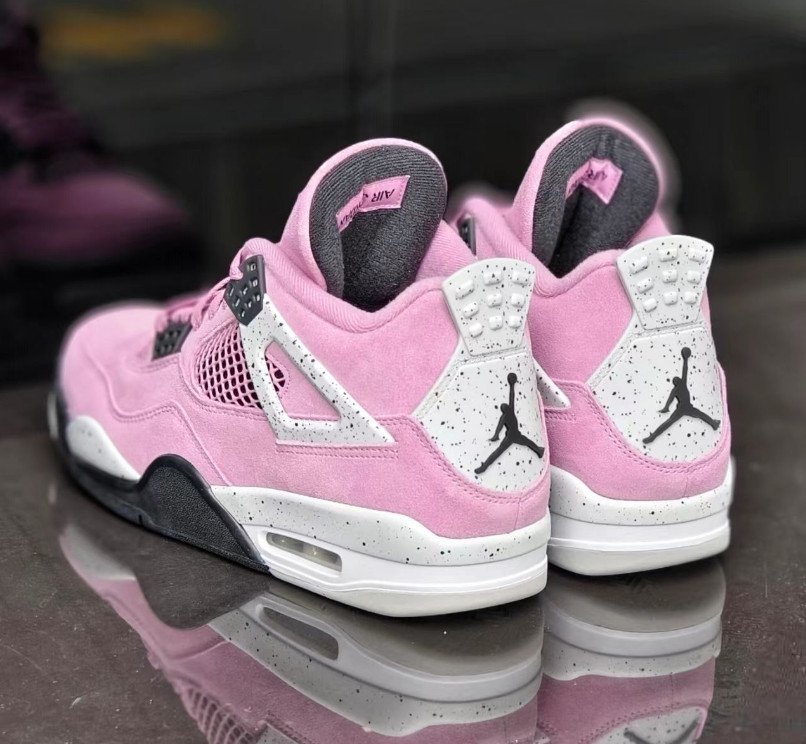 Jordan 4 "Orchid" Retro Basketball sneakers pink Shoes for Unisex Size