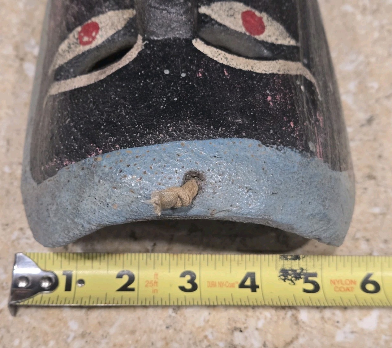 VINTAGE/ANTIQUE AUTHENTIC DANCE MASK HAND CARVED HAND PAINTED WOOD OLD