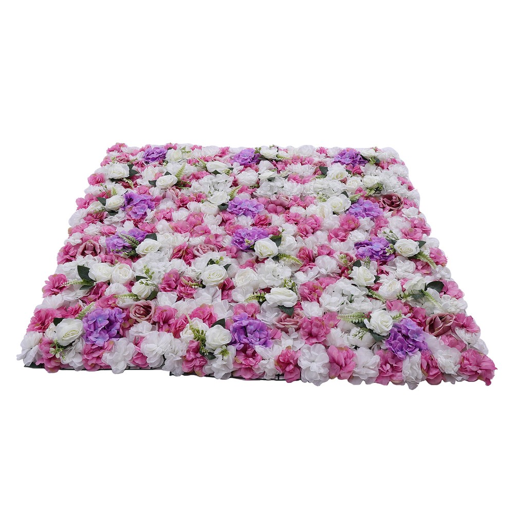 6PCS Artificial Hydrangea Flower Panel Wedding Party Background Wall Home Decor