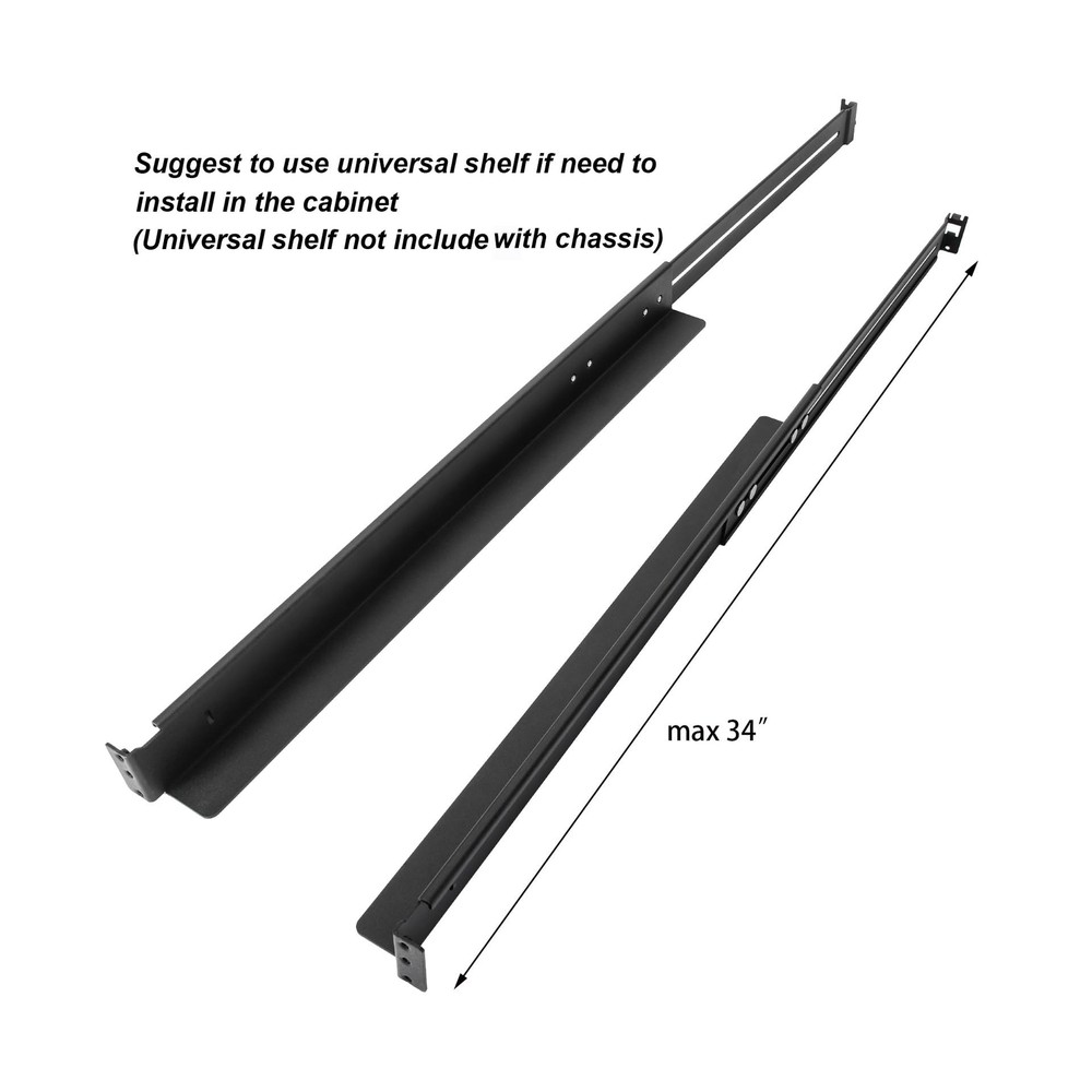 RackChoice 4U rackmount Server Chassis Support Liquid Cooling AIO Cooler Comp...