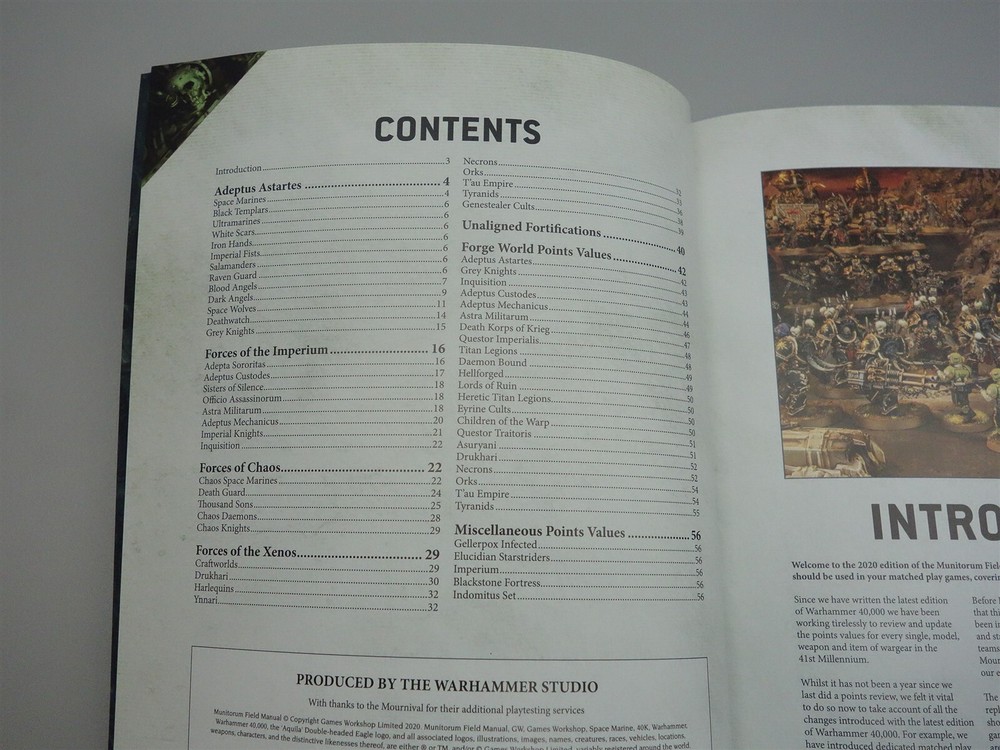 Warhammer 40K: 2020 Munitorum Field Manual (oop softcover)