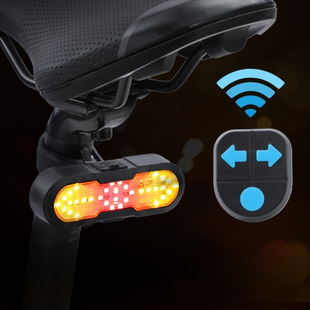 Wireless Remote Control Turn Signal Light with Long Battery and Type C Charging