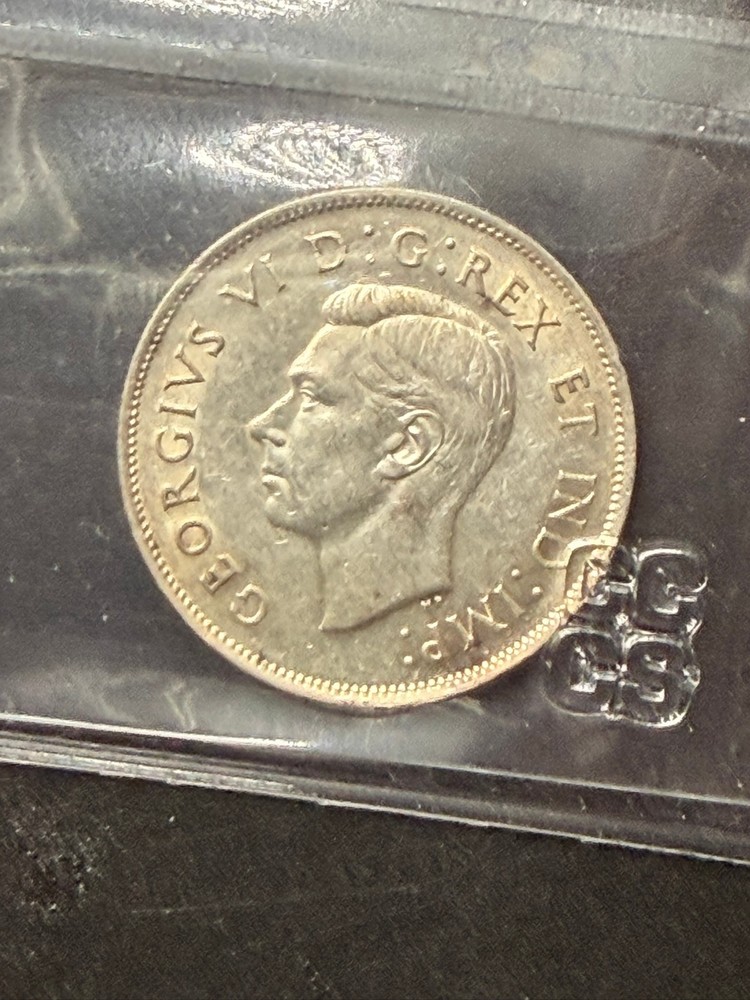 1937 Canada 50 cent CCCS Graded EF-45