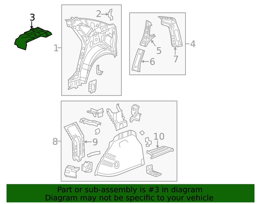 Genuine GM Extension Panel 22804281