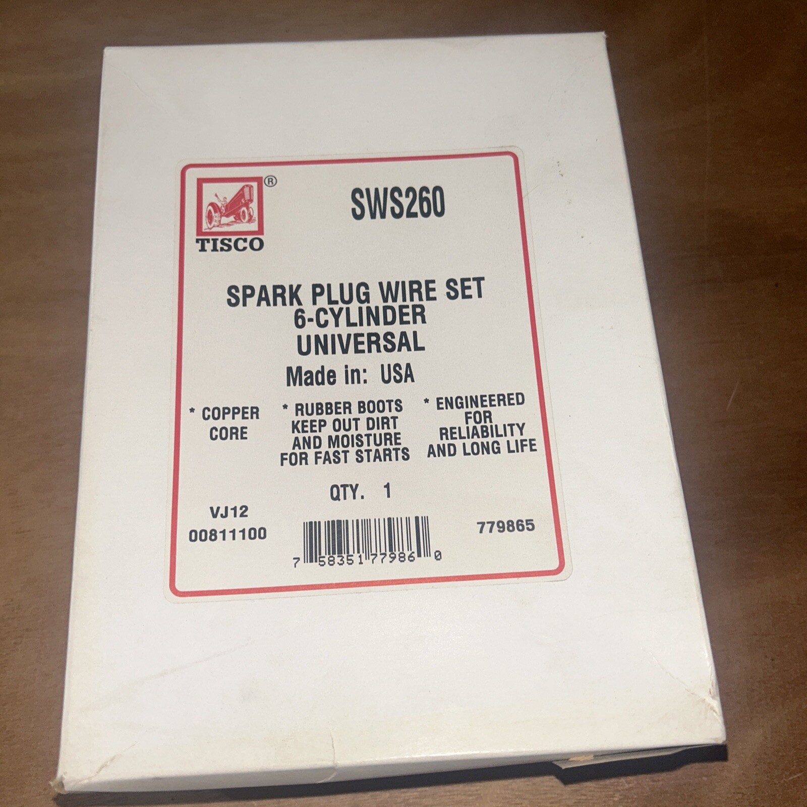 Universal Tractor Spark Plug Wire Set 6 Cylinder Engine Copper Core Ignition