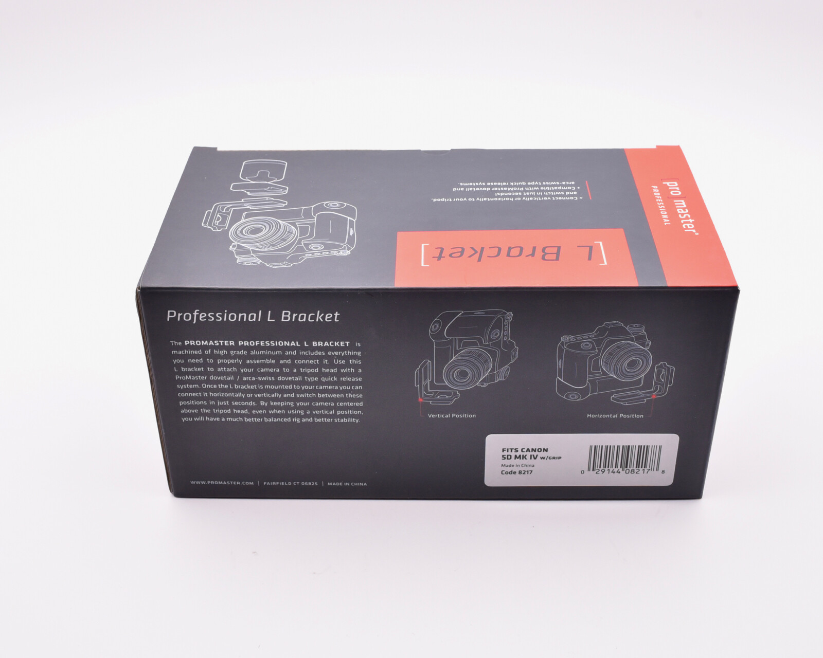 Promaster 8217 Professional L Bracket for Canon 5D MK IV with Grip (#8628)