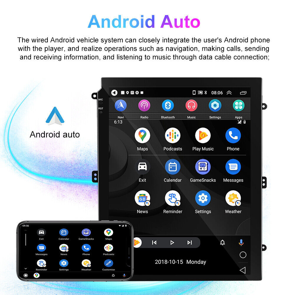 64G Android 14 CarPlay For Cadillac Escalade 2007-2014 Car Stereo Radio GPS Navi