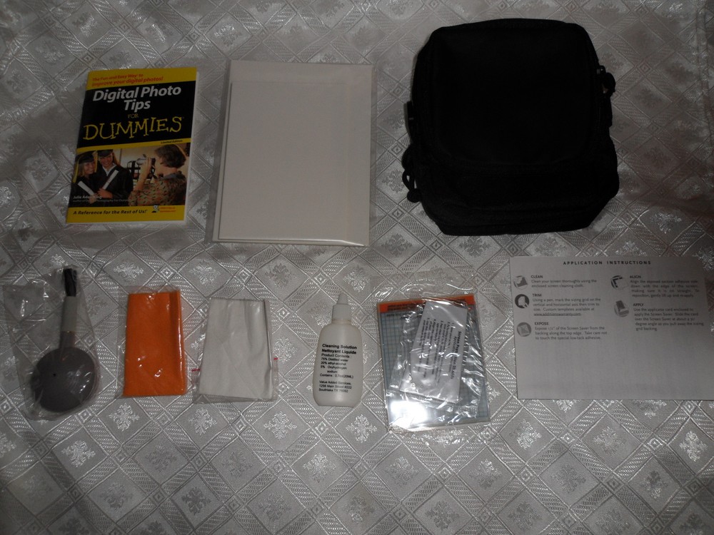 UNIVERSAL DIGITAL CAMERA KIT CASE LENS CLEANING SHIELDS TIPS FOR DUMMIES & GUIDE