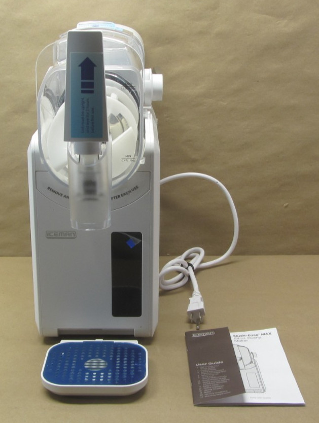 Iceman Slush-Ease Slushy Maker with Customizable Thickness, 64oz, White