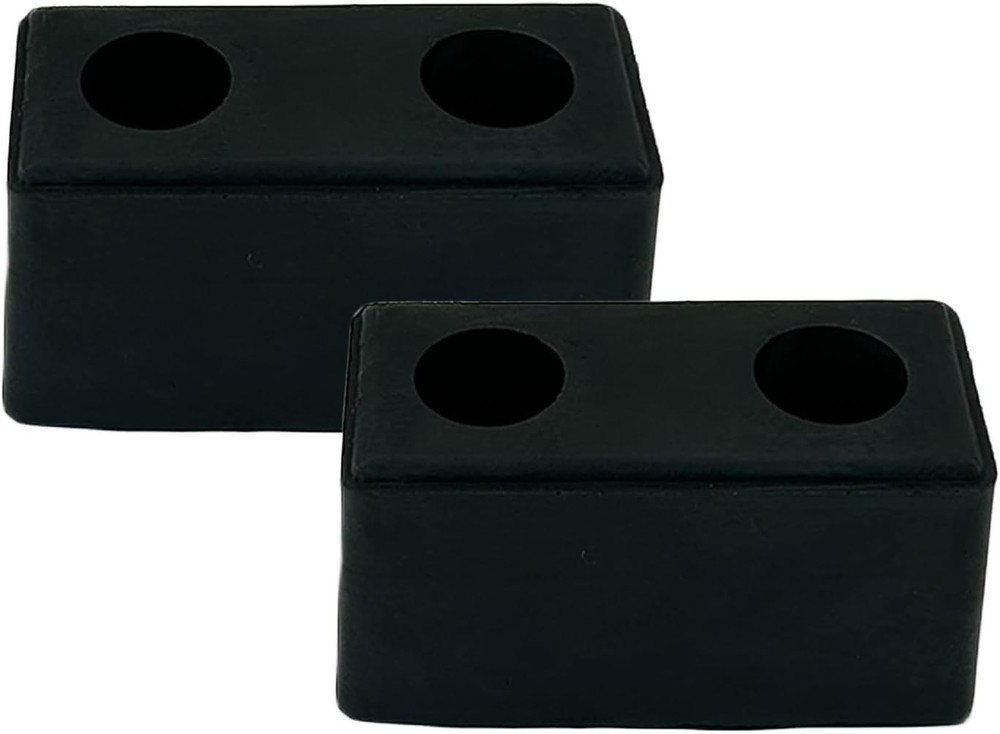 2 Pack Buffers Molded Rubber Bumper Block Dock Buffer 6x3x3 for Chassis/Trai...