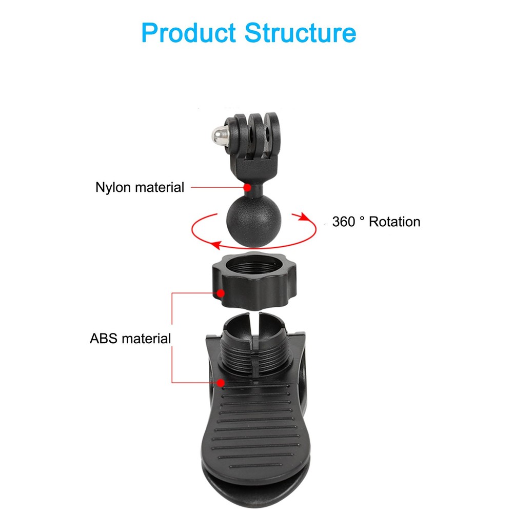 PellKing Car Visor Camera Mount for DJI Osmo Pocket 3-360° Adjustable...