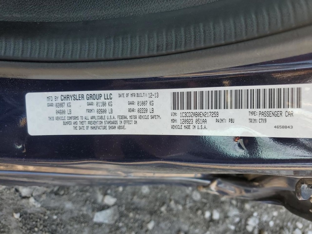 Steering Column Floor Shift Without Automatic Headlamps Fits 11-14 200 737516