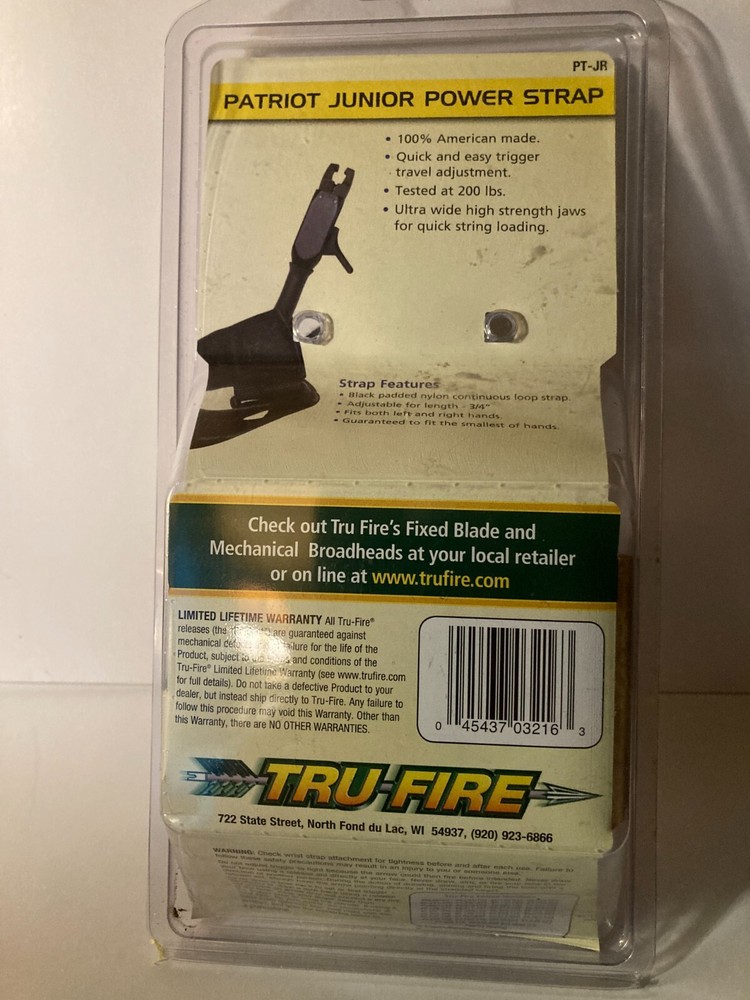 Tru-fire Patriot Junior Release Ptjr