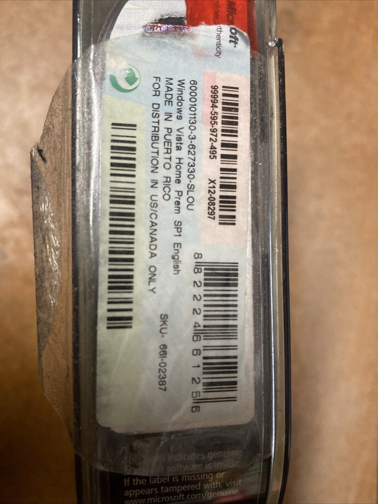 Microsoft Windows Vista Home Premium SP1 Full Version for Windows