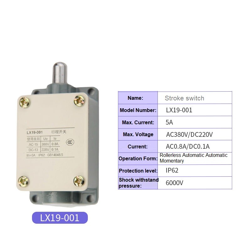 Stroke Switch limit Switch LX19-001 111 121 212 Roller Type Automatic Momentary