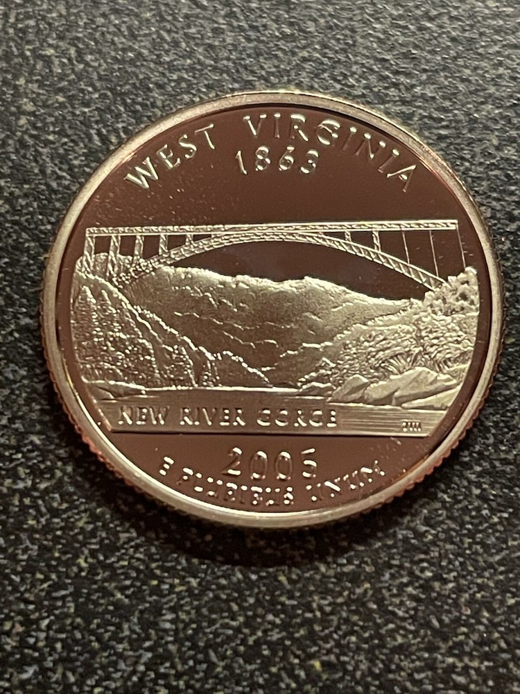 2005-S West Virginia State Quarter Proof  Deep Cameo