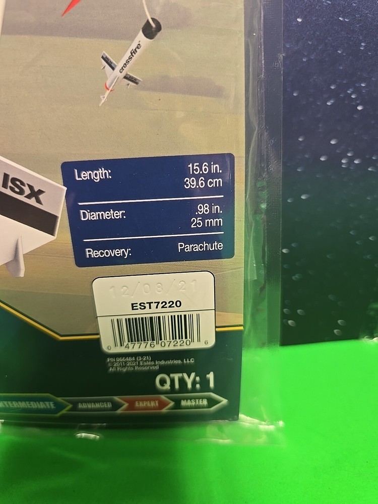 Estes Crossfire ISX Est 7220 Model Rocket Kit