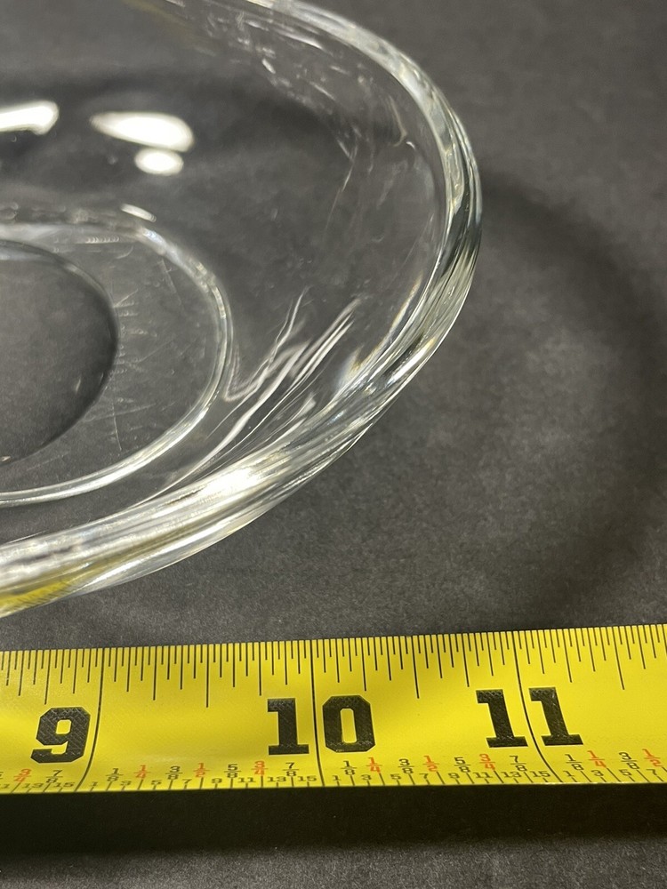 3 Compartment Glass Serving Tray