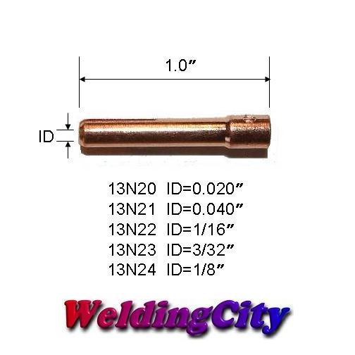 WeldingCity® 10-pk Collet 13N24 (1/8") for TIG Welding Torch 9/20/25 | US Seller