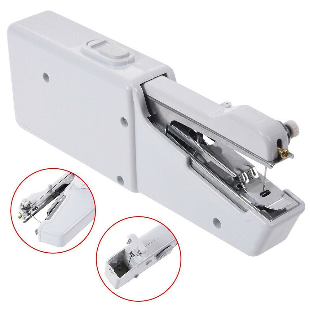 Hand Sewing Stitch Needlework Cordless Clothes Fabrics Electric Sewing Machine